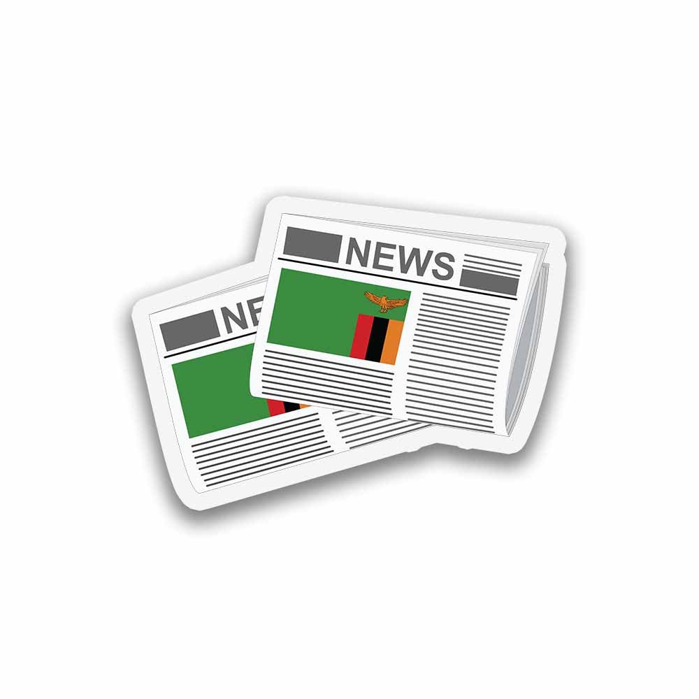 Zambia Newspapers Sticker & Magnet
