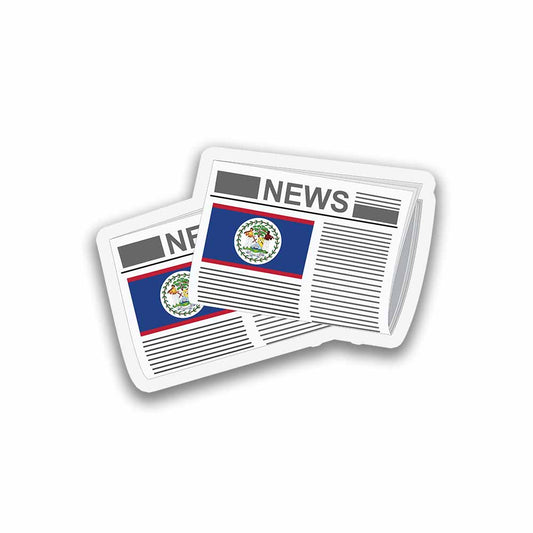 Belize Newspapers Sticker & Magnet