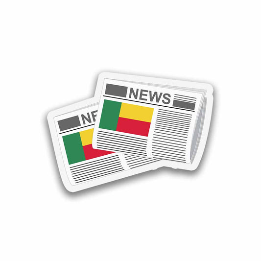 Benin Newspapers Sticker & Magnet