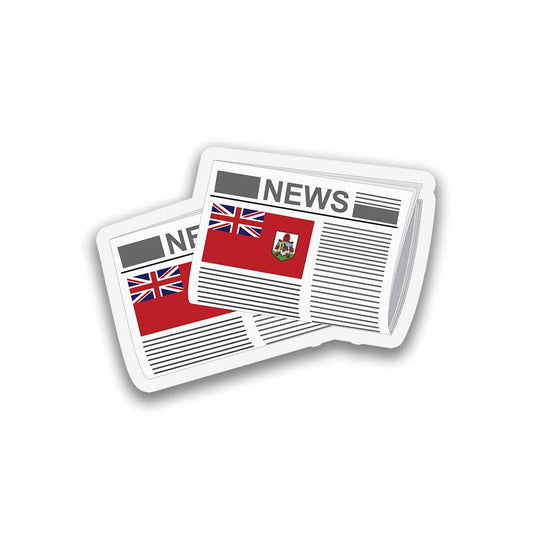 Bermuda Newspapers Sticker & Magnet
