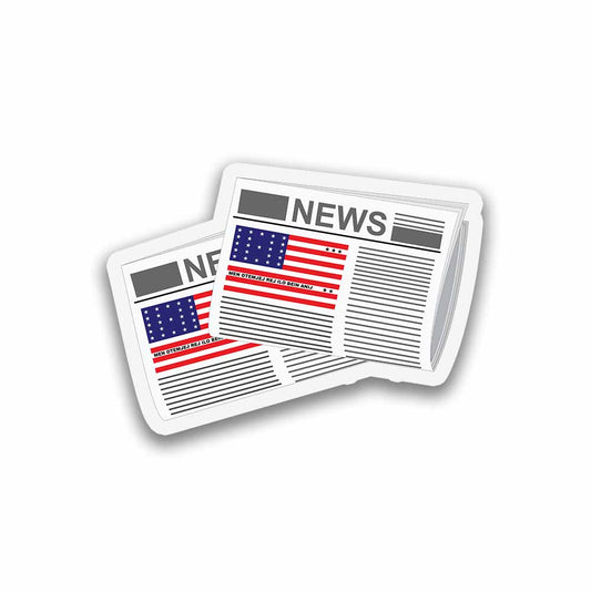 Bikini Atoll Newspapers Sticker & Magnet
