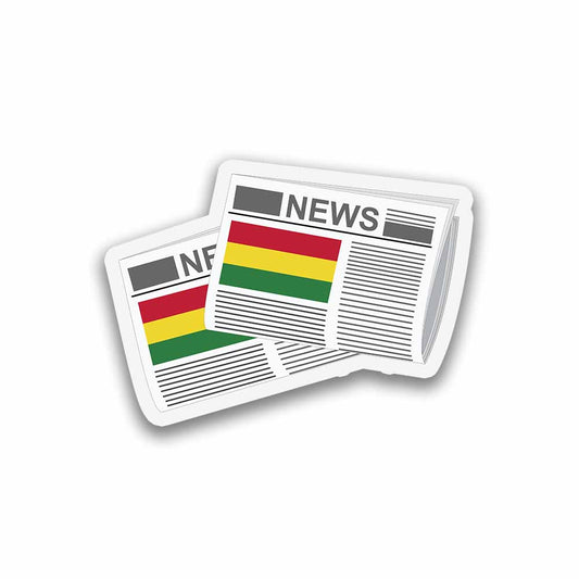 Bolivia Newspapers Sticker & Magnet
