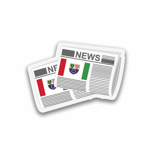 Bosnia and Herzegovina Federation of Newspapers Sticker & Magnet