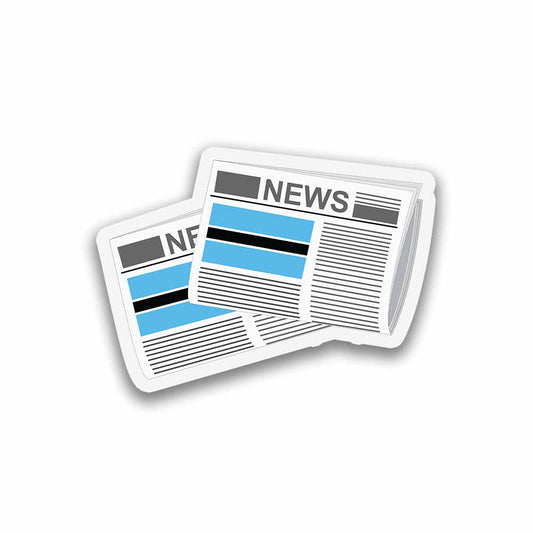 Botswana Newspapers Sticker & Magnet
