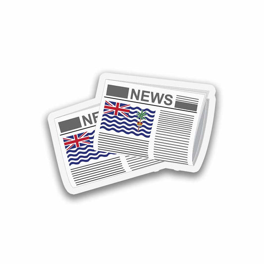 British Indian Ocean Territory Newspapers Sticker & Magnet