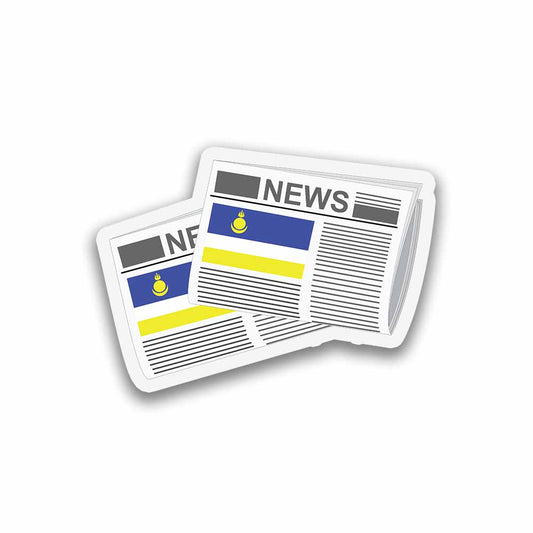 Buryatia Newspapers Sticker & Magnet