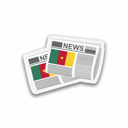 Cameroon Newspapers Sticker & Magnet