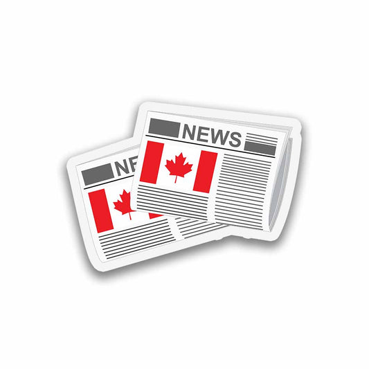 Canada Newspapers Sticker & Magnet