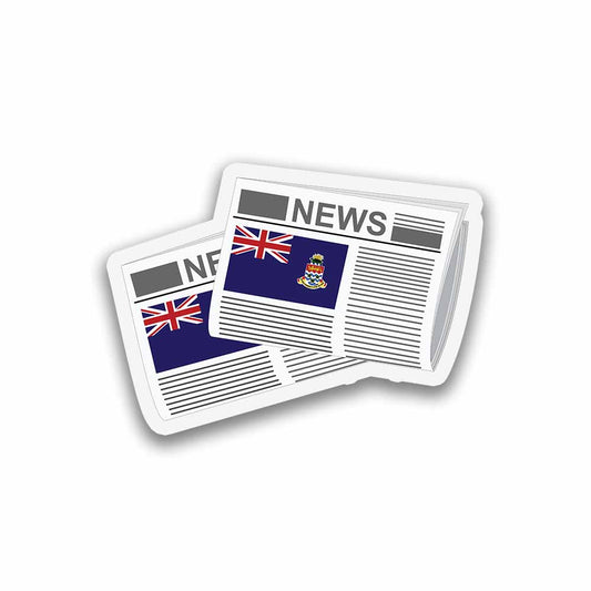 Cayman Islands Newspapers Sticker & Magnet