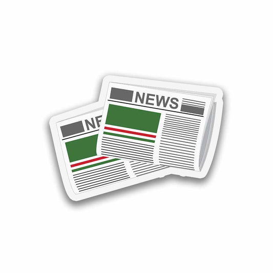 Chechen Republic of lchkeria Newspapers Sticker & Magnet