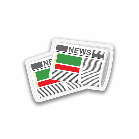 Chechen Republic Newspapers Sticker & Magnet