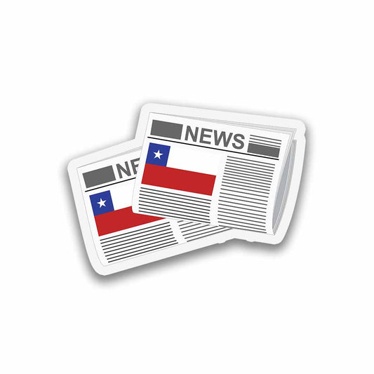 Chile Newspapers Sticker & Magnet