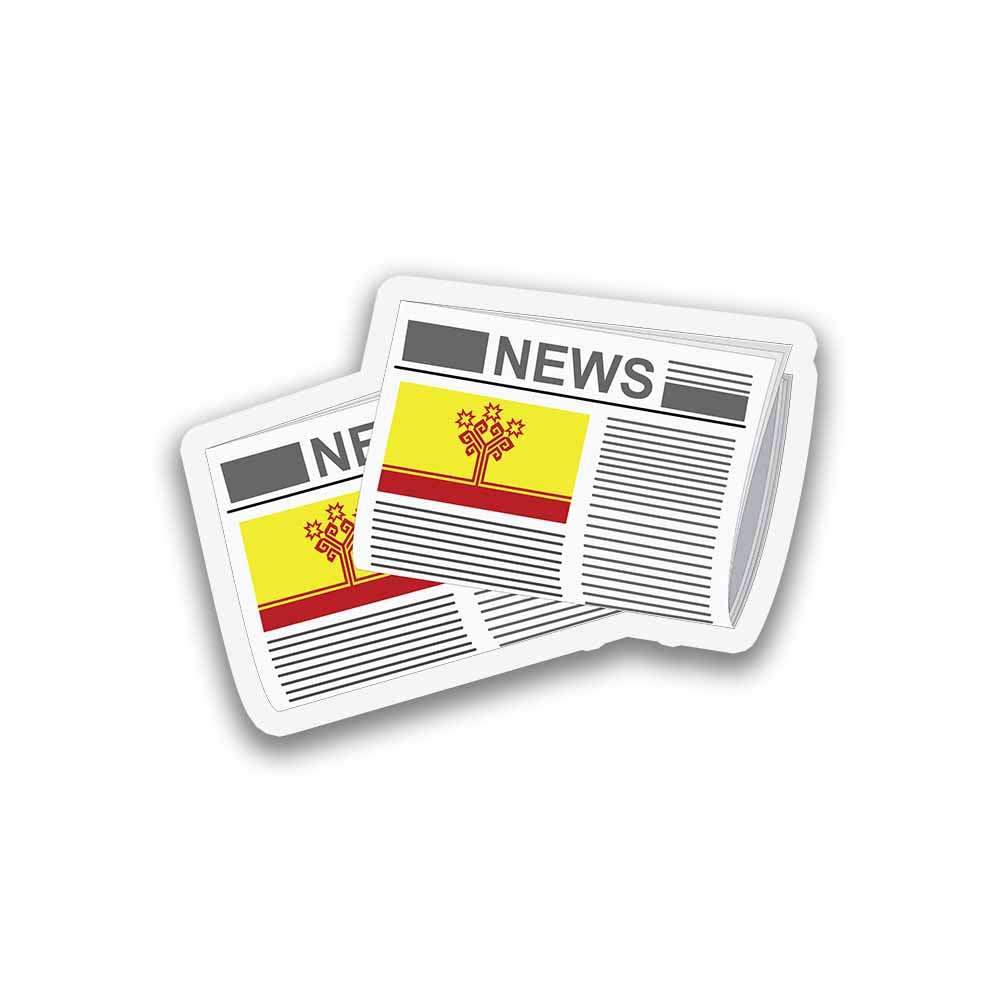 Chuvashia Newspapers Sticker & Magnet