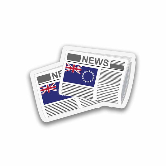 Cook Islands Newspapers Sticker & Magnet