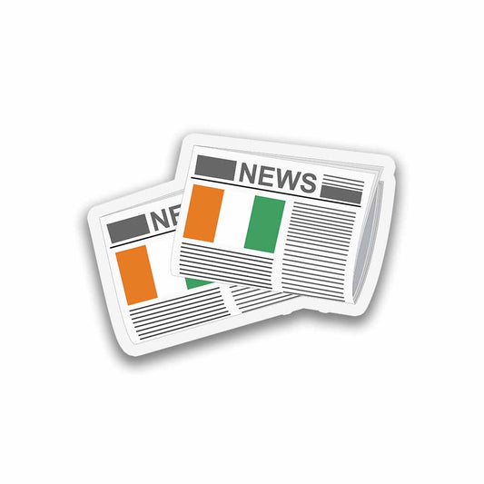 Cote dlvoire Newspapers Sticker & Magnet