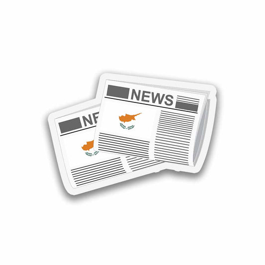 Cyprus Newspapers Sticker & Magnet