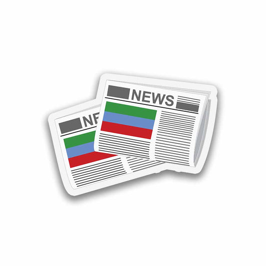 Dagestan Newspapers Sticker & Magnet