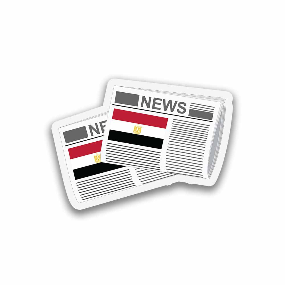 Egypt Newspapers Sticker & Magnet