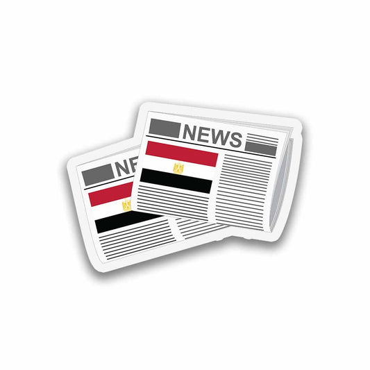Egypt Newspapers Sticker & Magnet