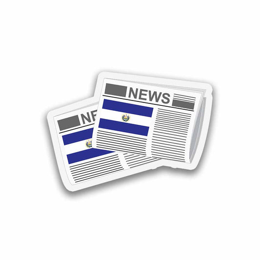 El Salvador Newspapers Sticker & Magnet