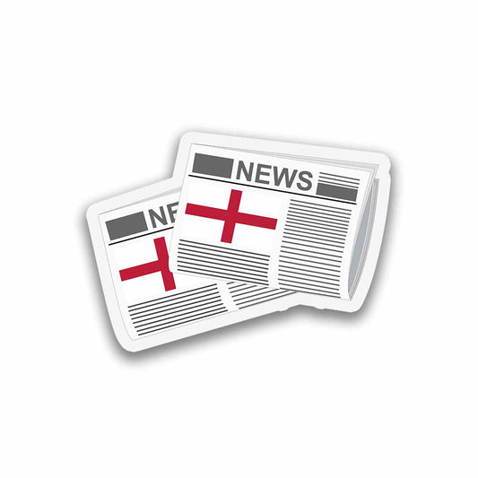 England Newspapers Sticker & Magnet