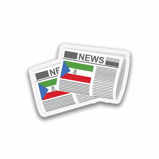Equatorial Guinea Newspapers Sticker & Magnet