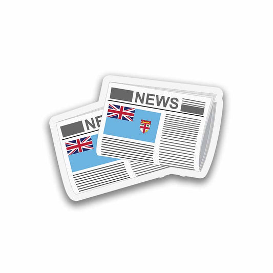 Fiji Newspapers Sticker & Magnet