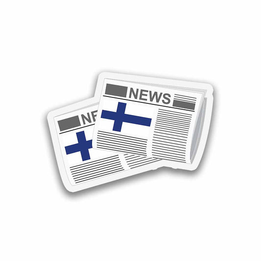 Finland Newspapers Sticker & Magnet