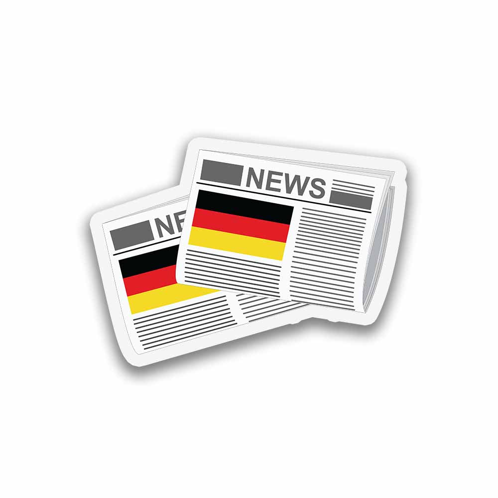 Germany Newspapers Sticker & Magnet
