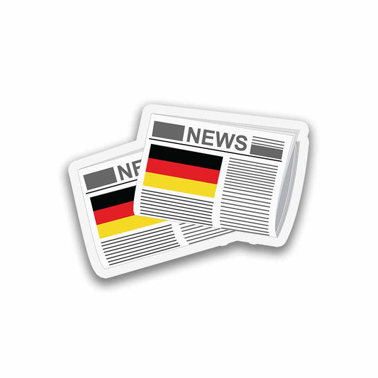 Germany Newspapers Sticker & Magnet
