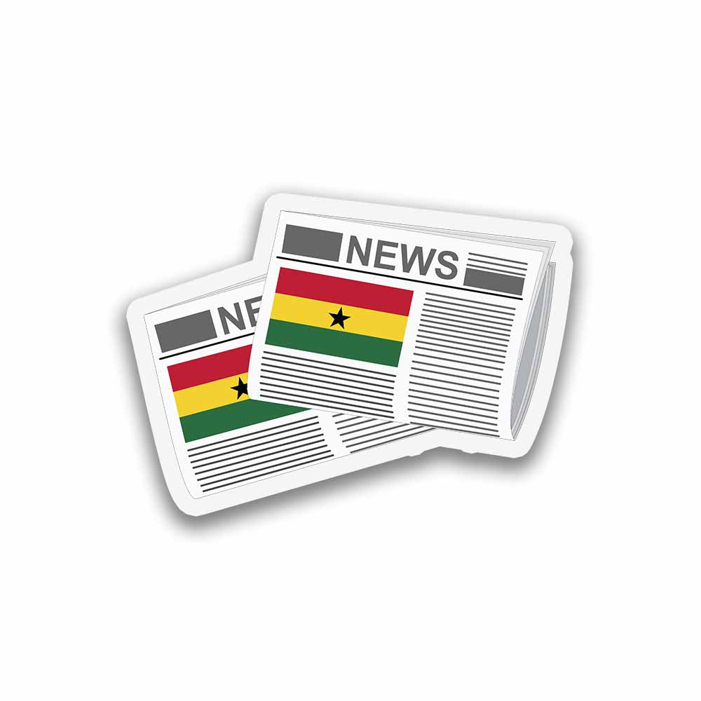 Ghana Newspapers Sticker & Magnet