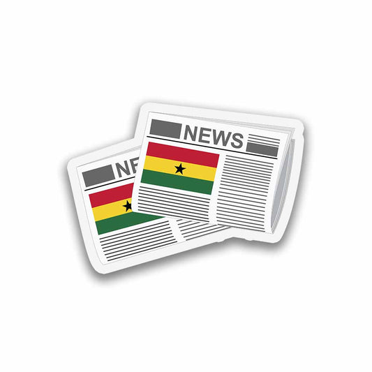 Ghana Newspapers Sticker & Magnet