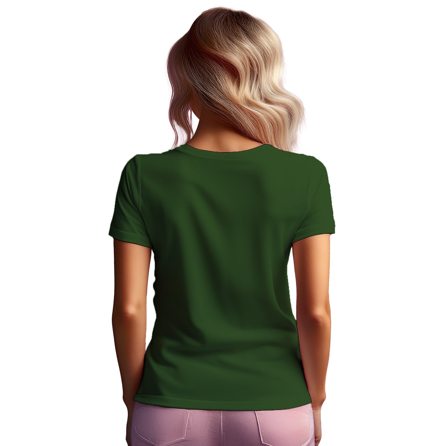 18 Number Women T-Shirt (Olive Green)