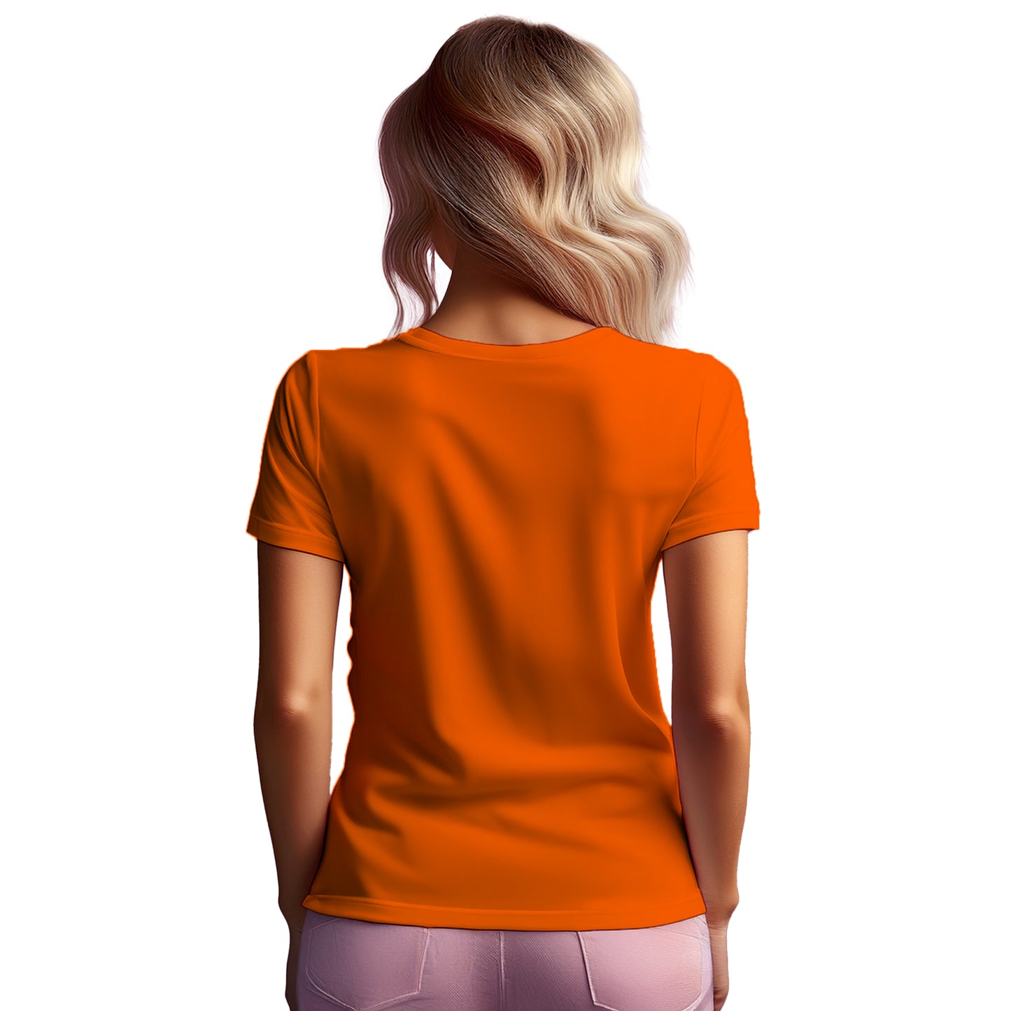 64 Number Women T-Shirt (Orange)