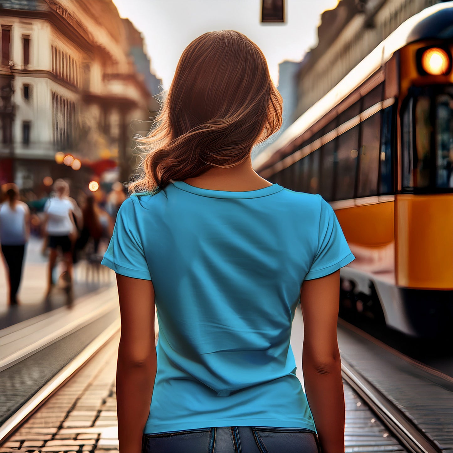 2035 Year Women T-Shirt (Sky Blue)