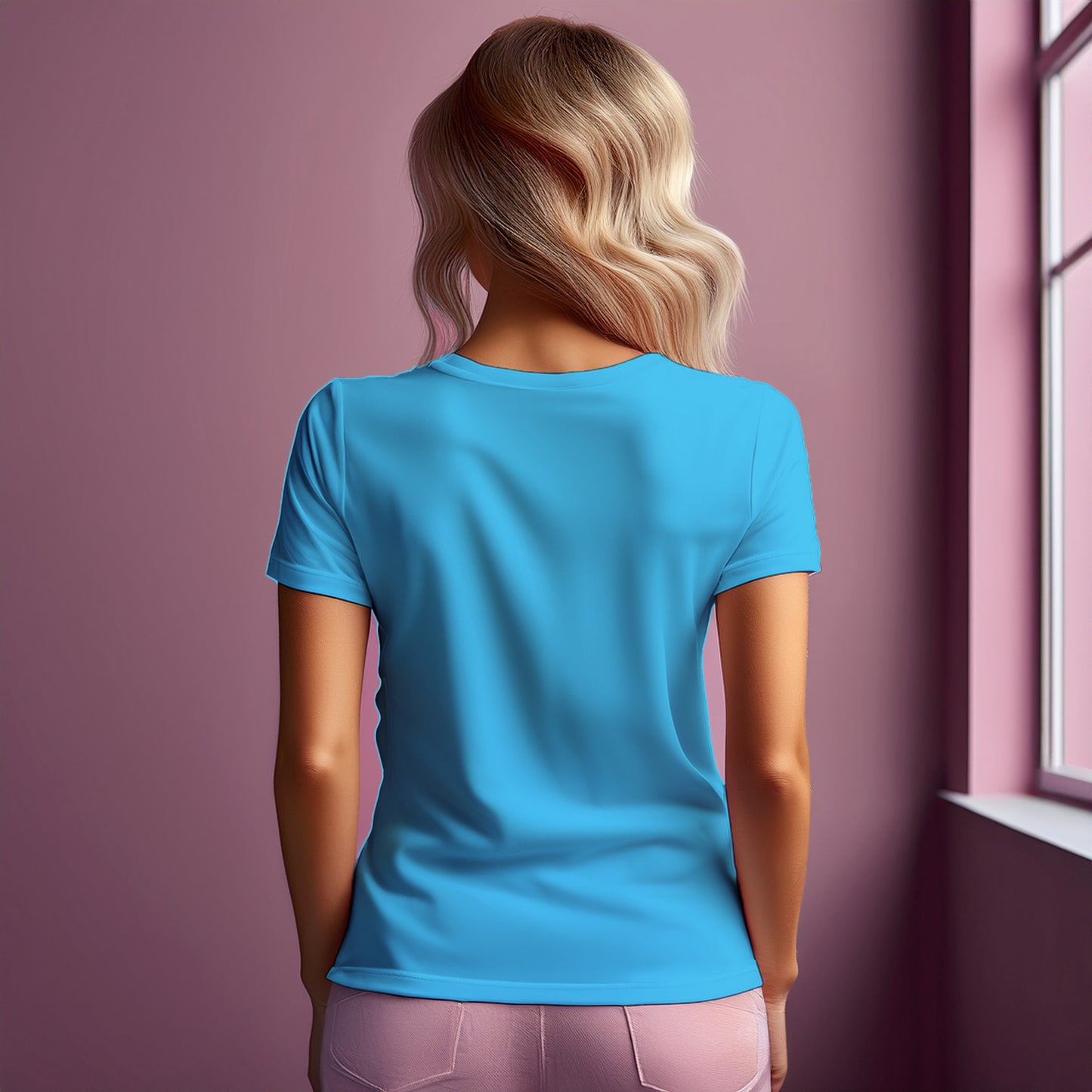 28 Number Women T-Shirt (Sky Blue)